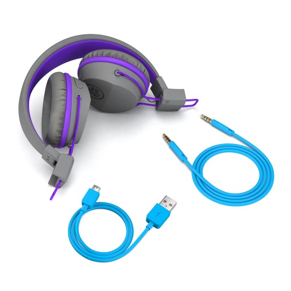 Jlab Jbuddies Studio Wireless & Wired - On-ear Kids Headphones Purple | mZrGBXvLV3m